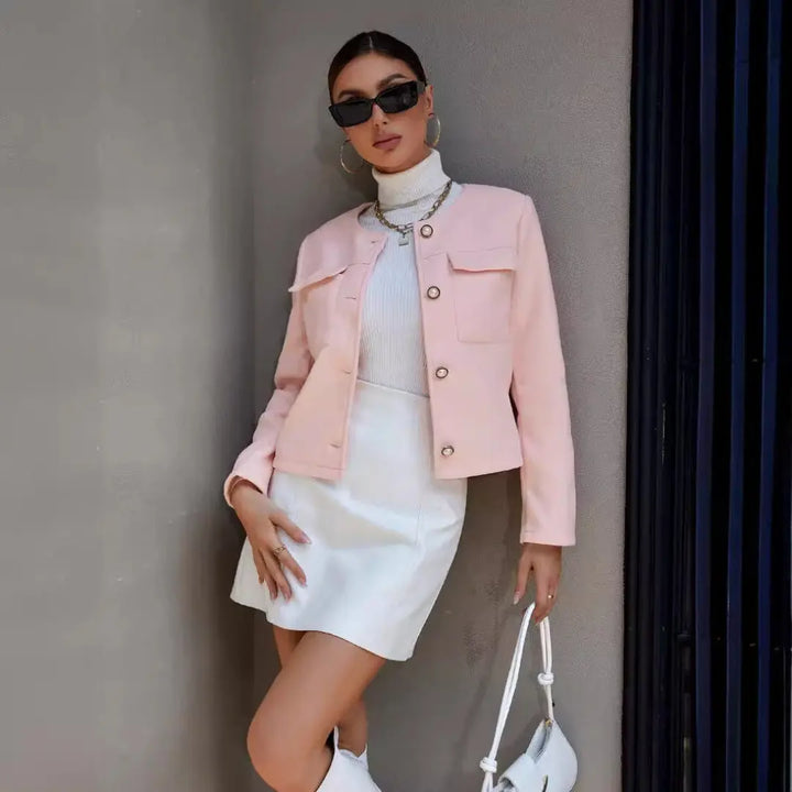 LS | Women Elegant Cropped Jacket Lion Style