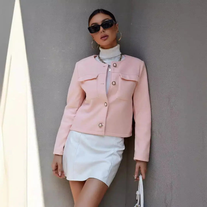 LS | Women Elegant Cropped Jacket Lion Style
