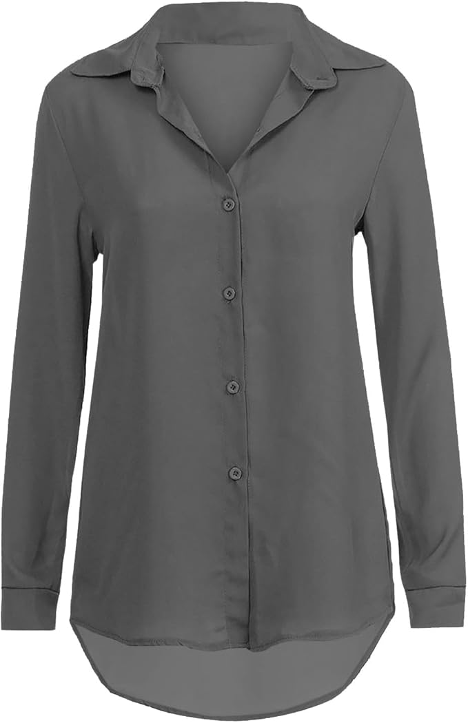 LS | Women Elegant Minimal Shirt Blouse Lion Style