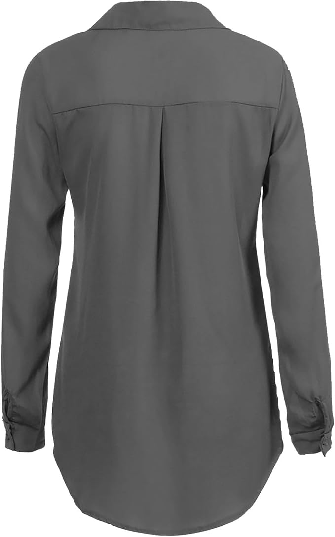 LS | Women Elegant Minimal Shirt Blouse Lion Style