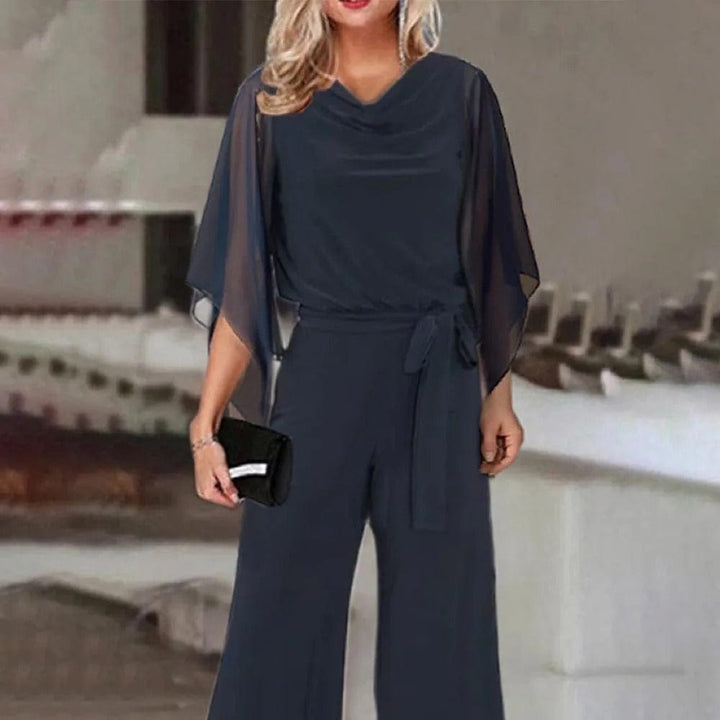 LS | Women Elegant Overlay Jumpsuit Lion Style