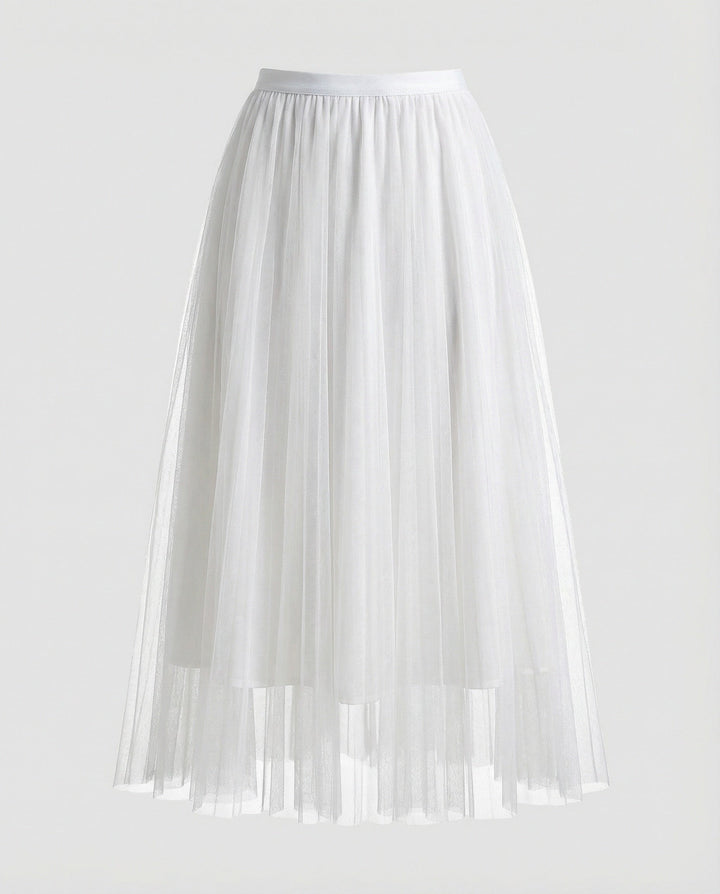 LS | Women Elegant Tulle A-Line Skirt Lion Style