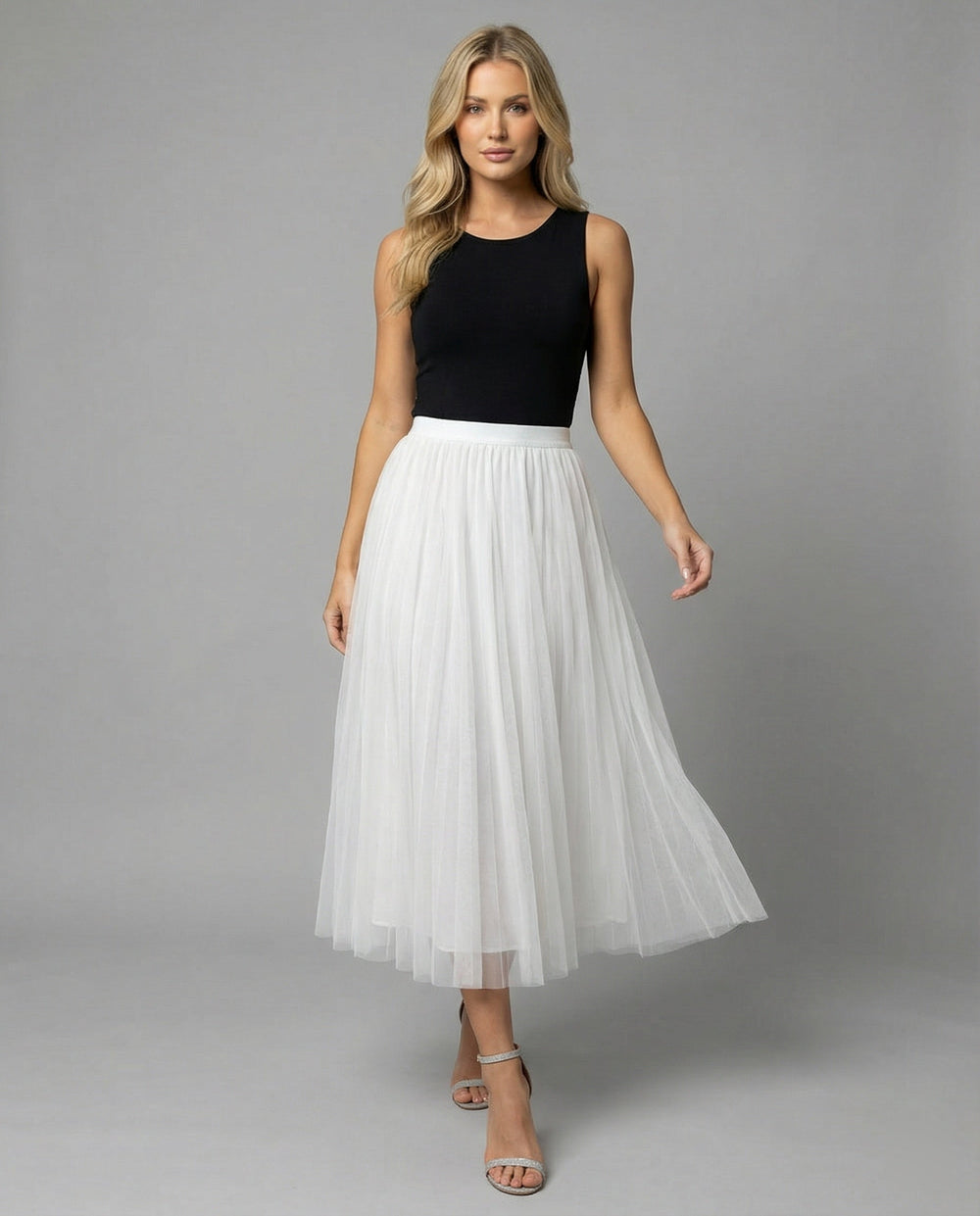 LS | Women Elegant Tulle A-Line Skirt Lion Style