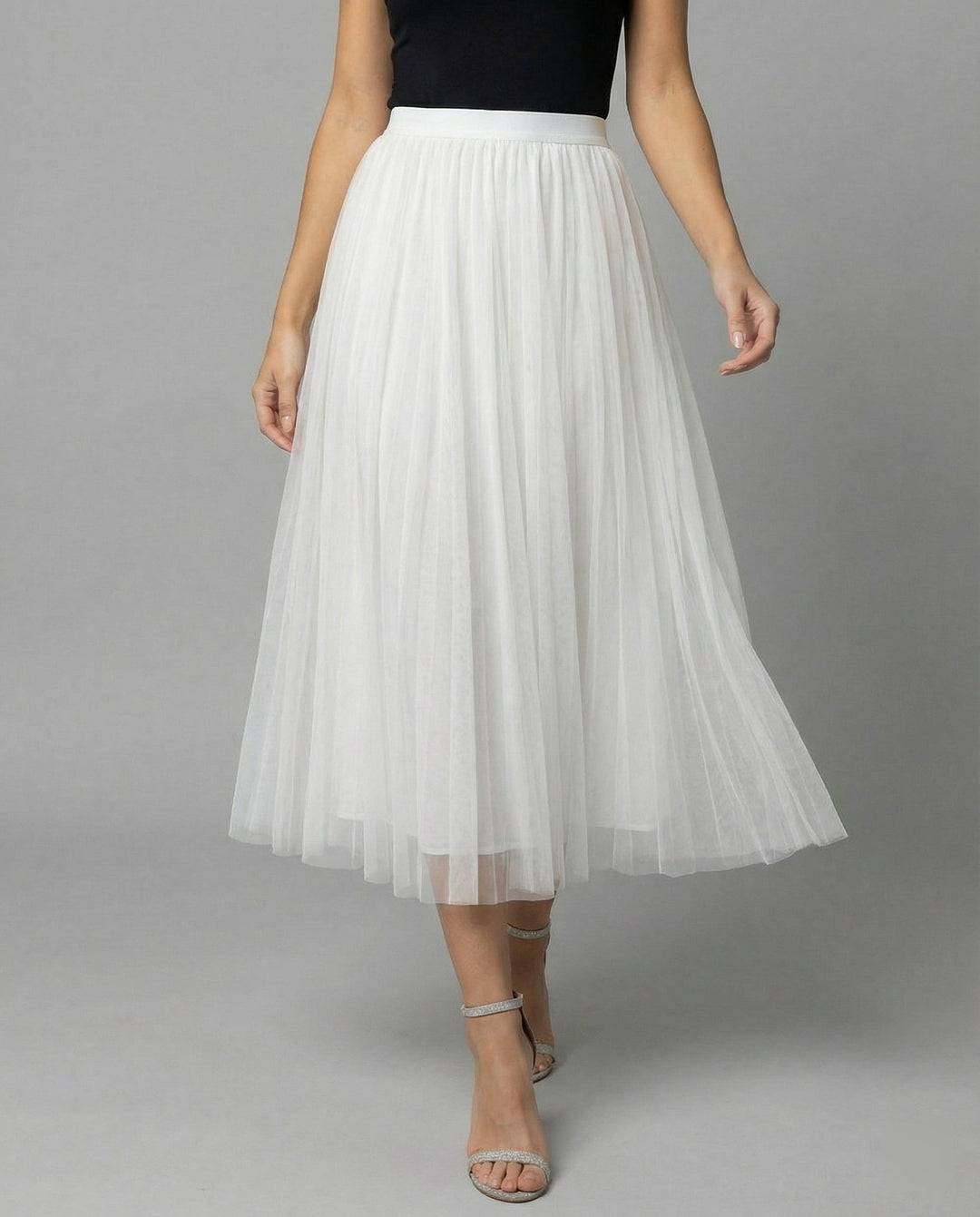 LS | Women Elegant Tulle A-Line Skirt Lion Style