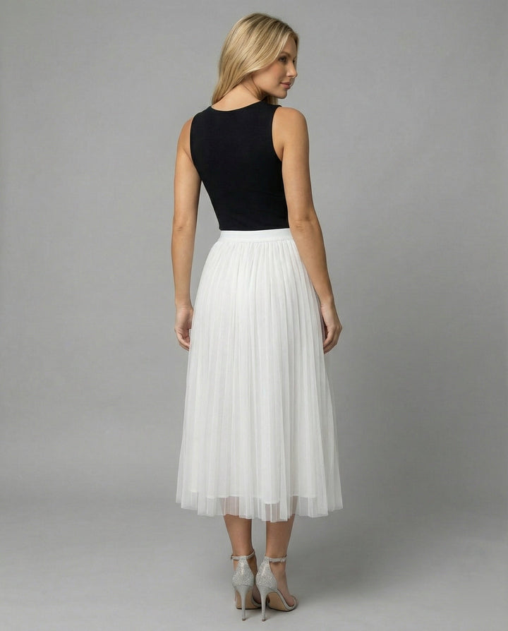 LS | Women Elegant Tulle A-Line Skirt Lion Style