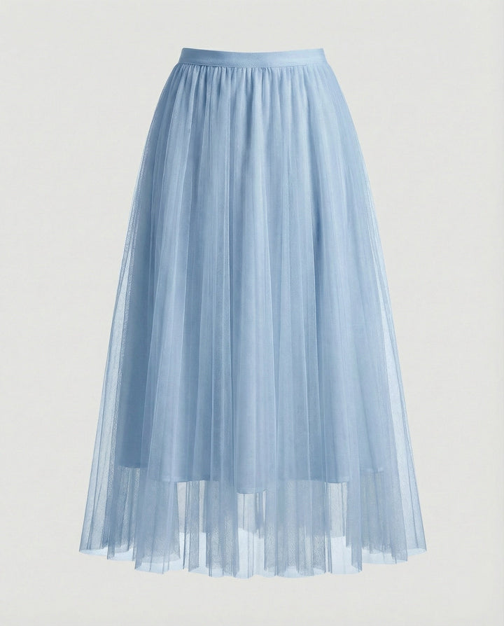 LS | Women Elegant Tulle A-Line Skirt Lion Style