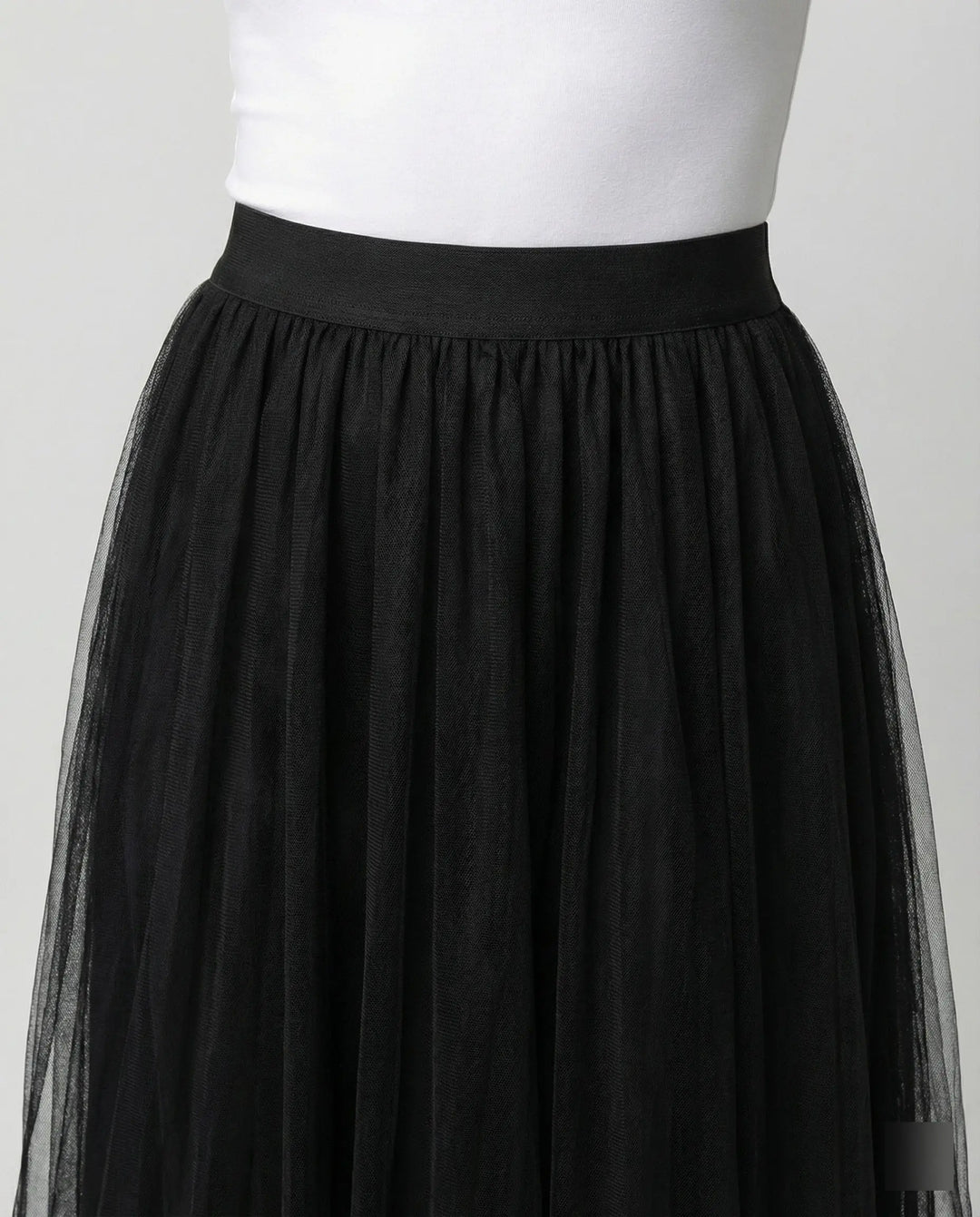 LS | Women Elegant Tulle Midi Skirt Lion Style