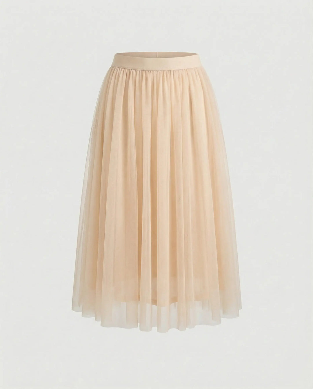 LS | Women Elegant Tulle Midi Skirt Lion Style