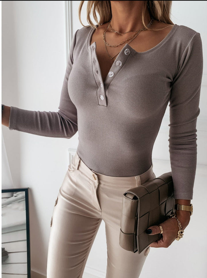 LS | Women Everyday Ribbed Top Lion Style