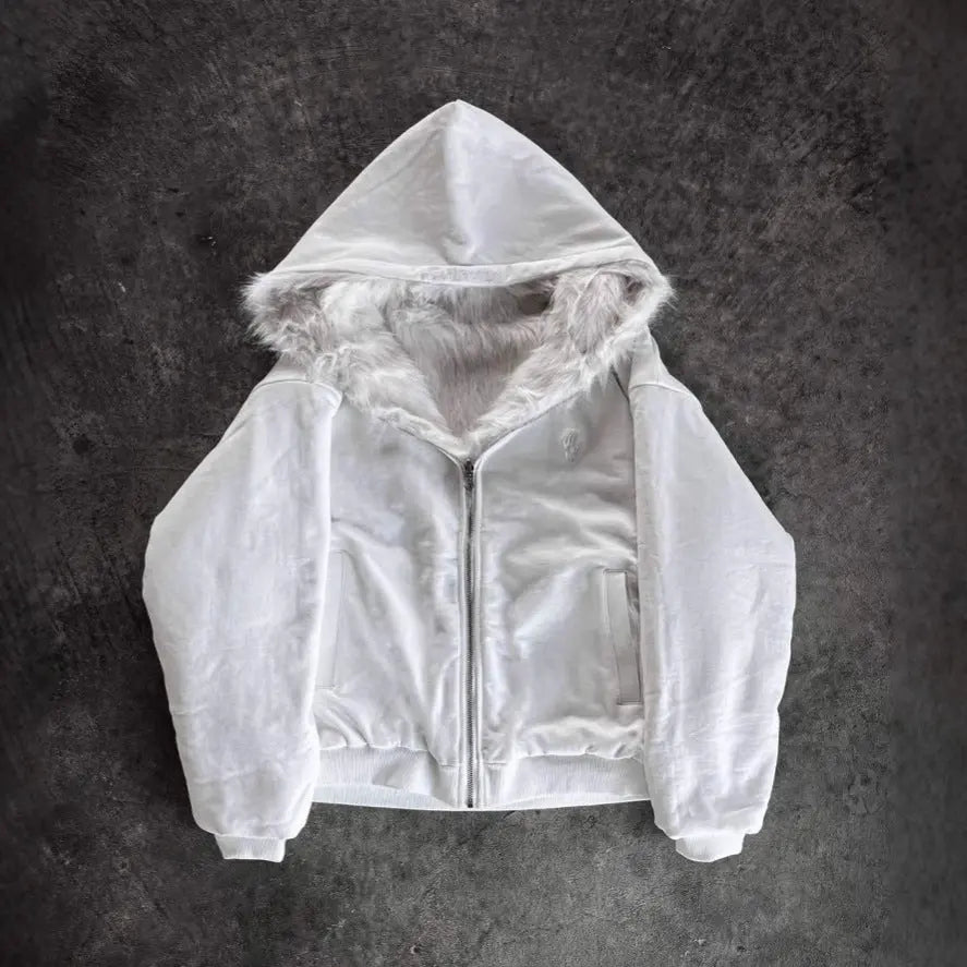 LS | Women Faux Fur Hooded Jacket Lion Style