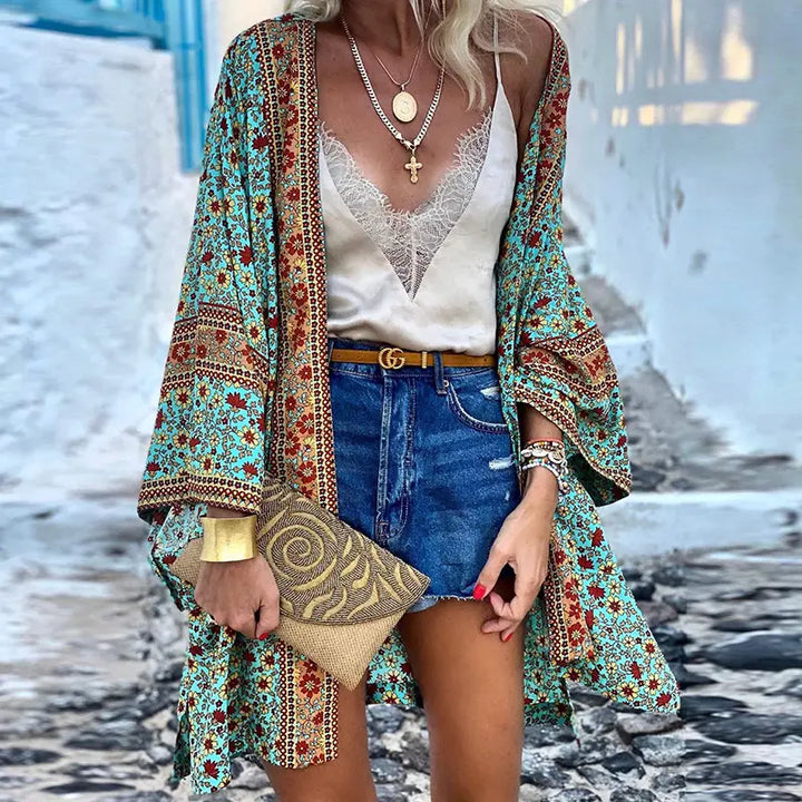 LS | Women Floral Boho Kimono Lion Style