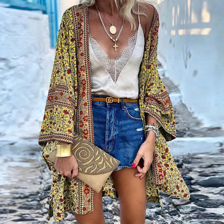 LS | Women Floral Boho Kimono Lion Style