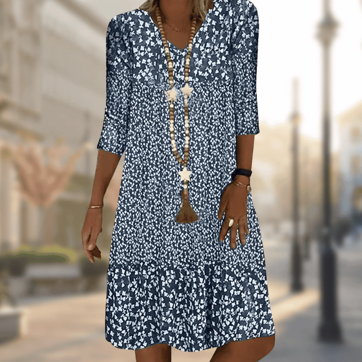 LS | Women Floral Casual Mini Dress Lion Style