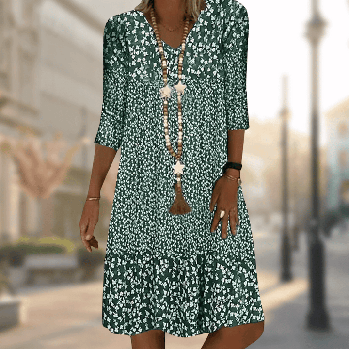 LS | Women Floral Casual Mini Dress Lion Style