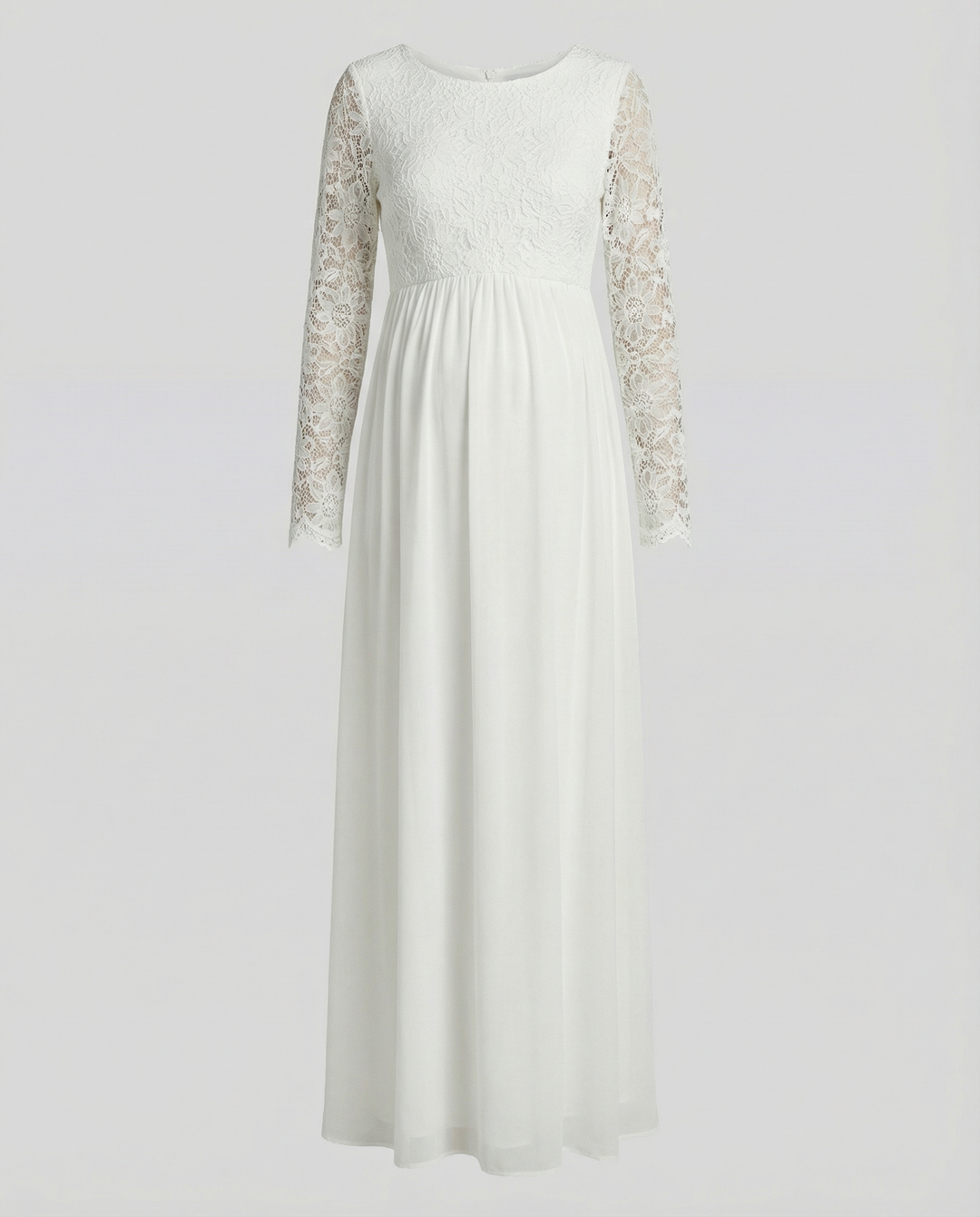 LS | Women Floral Lace Sleeve Maternity Maxi Dress Lion Style
