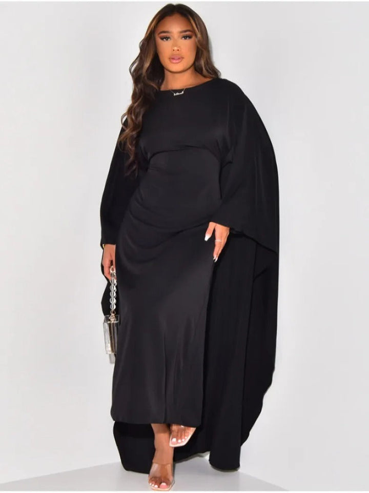 LS | Women Flow Cape Dress Lion Style