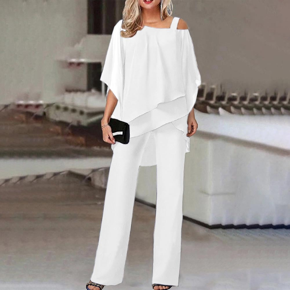 LS | Women Flow Layer Poncho Jumpsuit Lion Style