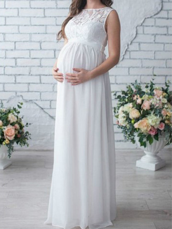 LS | Women Flowing Maternity Maxi Dress Lion Style