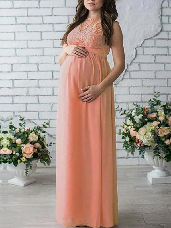 LS | Women Flowing Maternity Maxi Dress Lion Style