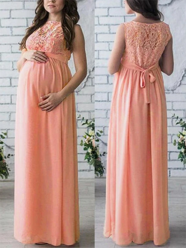 LS | Women Flowing Maternity Maxi Dress Lion Style