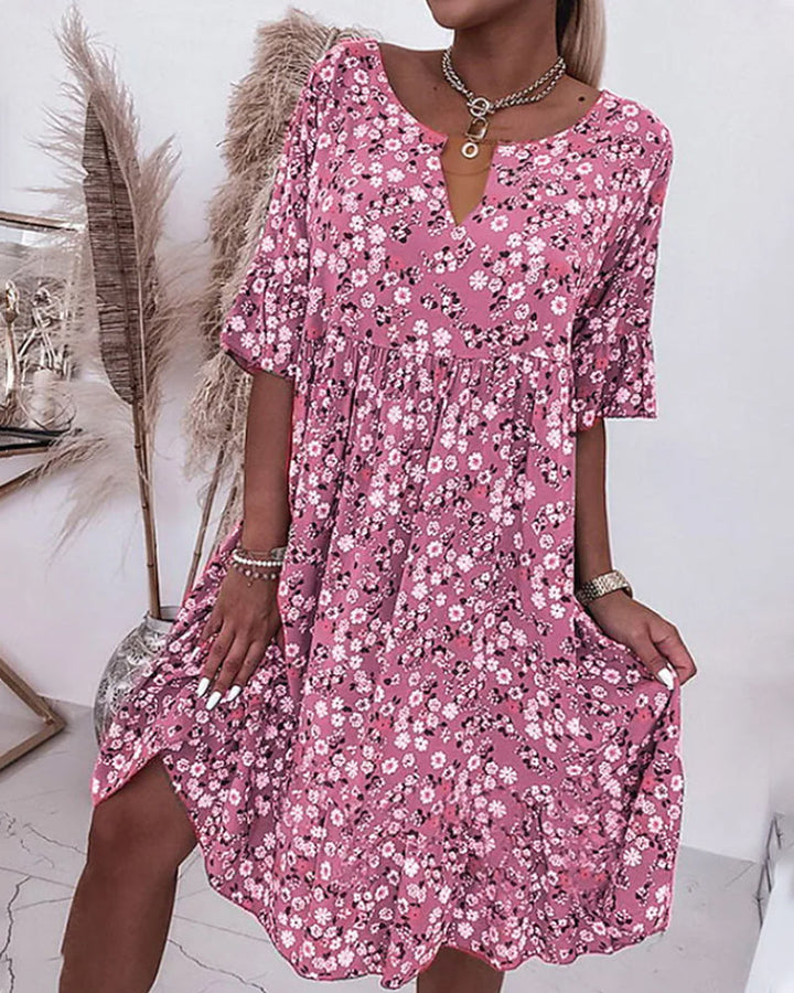 LS | Women Flowy Floral Mini Dress Lion Style
