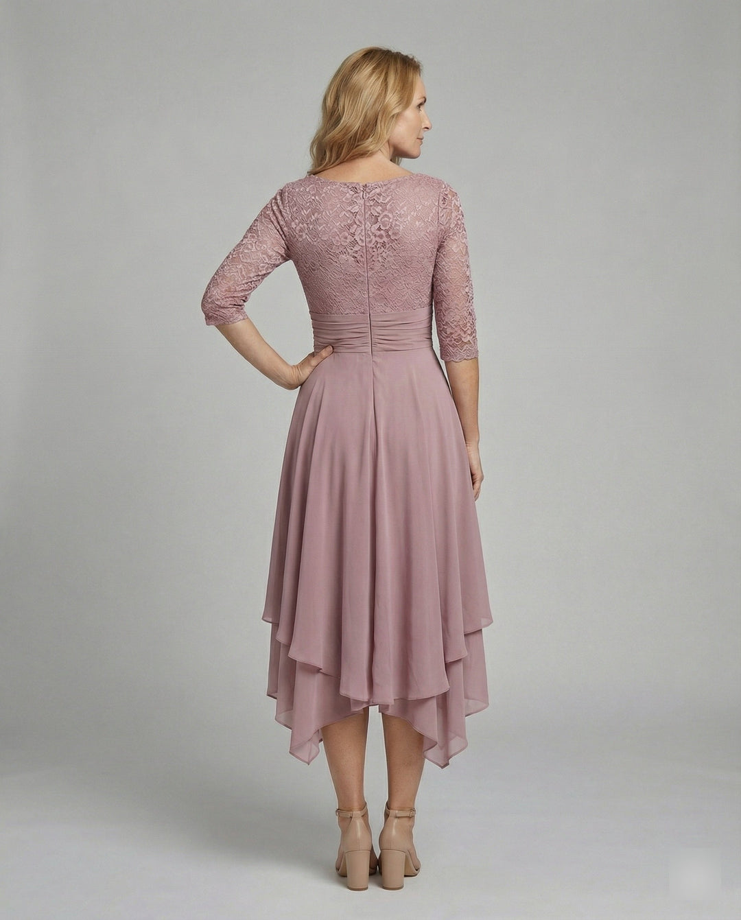 LS | Women Flowy Hem Midi Dress Lion Style