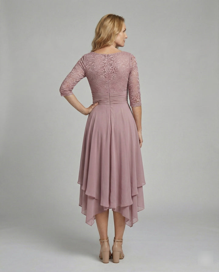 LS | Women Flowy Hem Midi Dress Lion Style