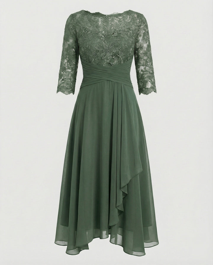 LS | Women Flowy Hem Midi Dress Lion Style