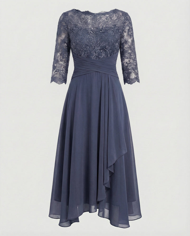LS | Women Flowy Hem Midi Dress Lion Style