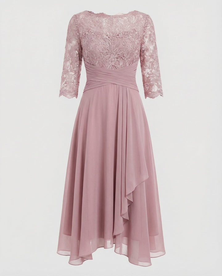 LS | Women Flowy Hem Midi Dress Lion Style
