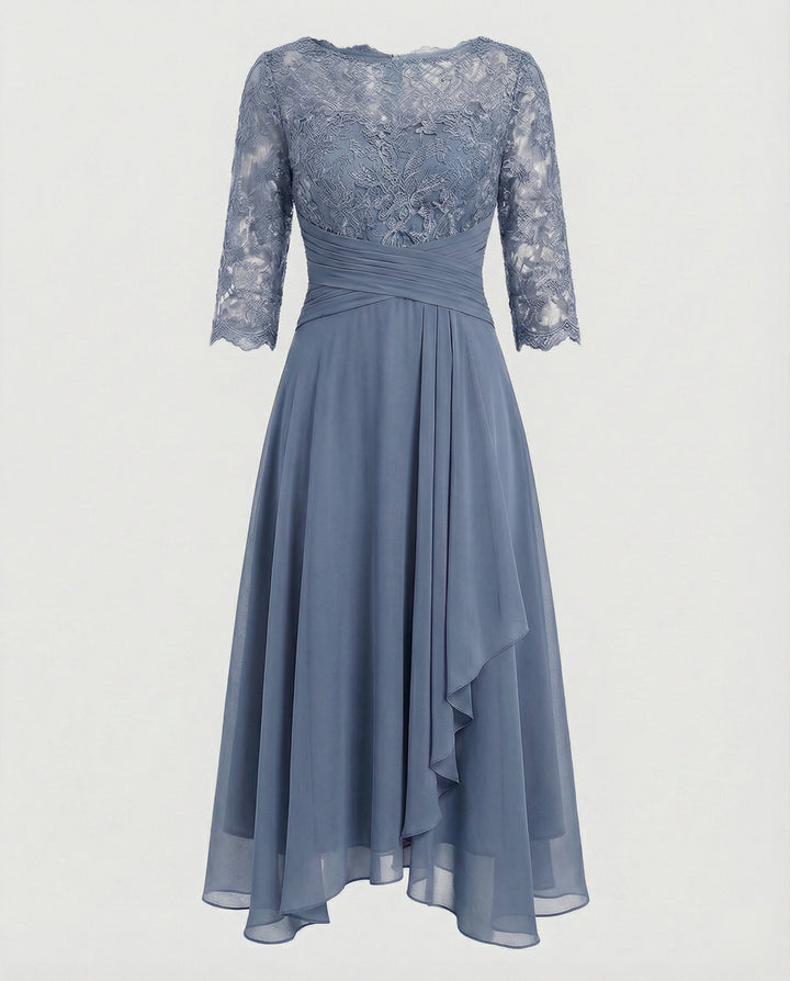 LS | Women Flowy Hem Midi Dress Lion Style
