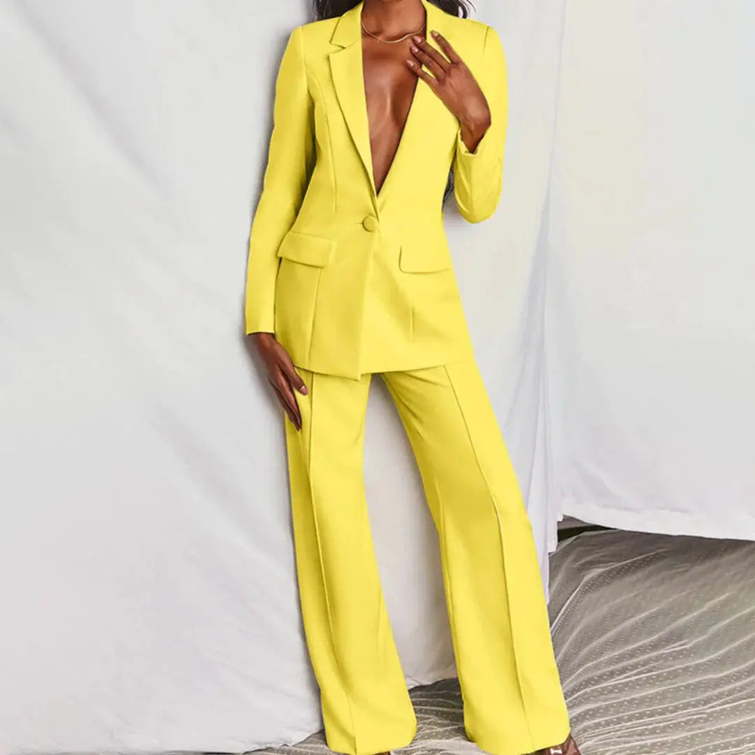 LS | Women High Fashion Blazer Set Lion Style