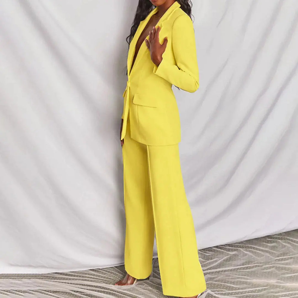LS | Women High Fashion Blazer Set Lion Style