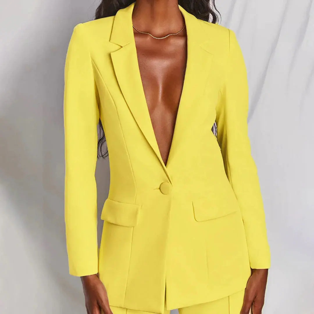 LS | Women High Fashion Blazer Set Lion Style