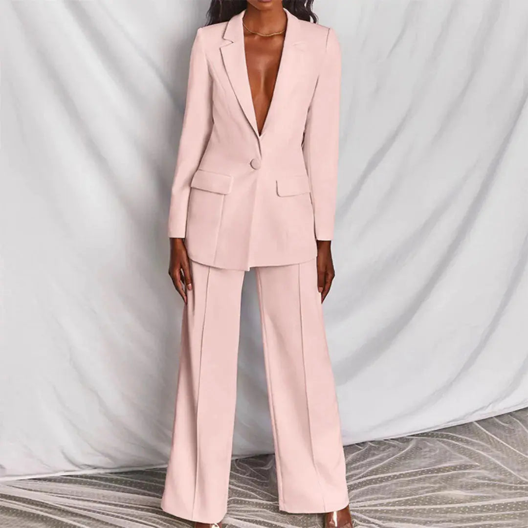 LS | Women High Fashion Blazer Set Lion Style