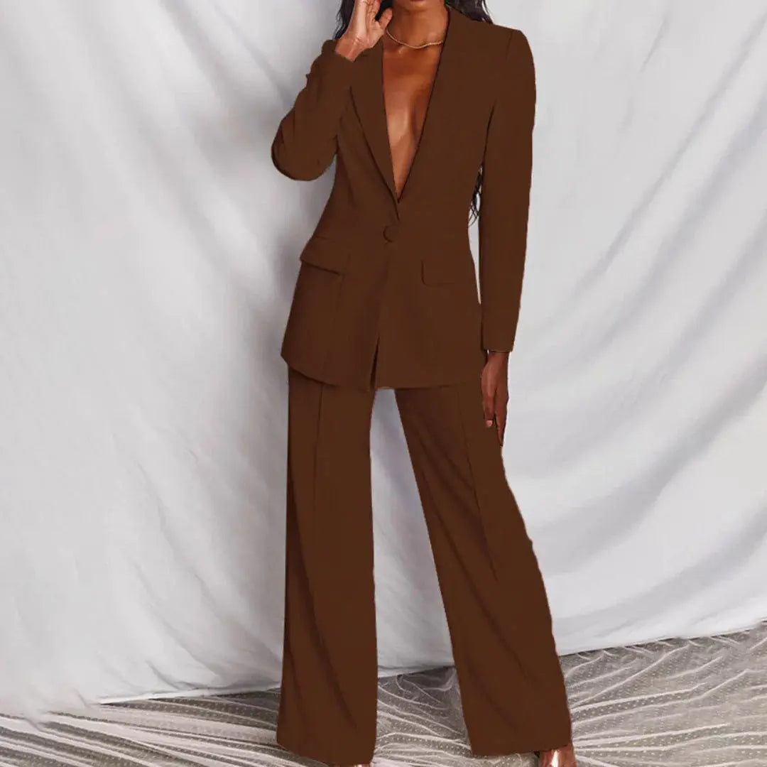 LS | Women High Fashion Blazer Set Lion Style