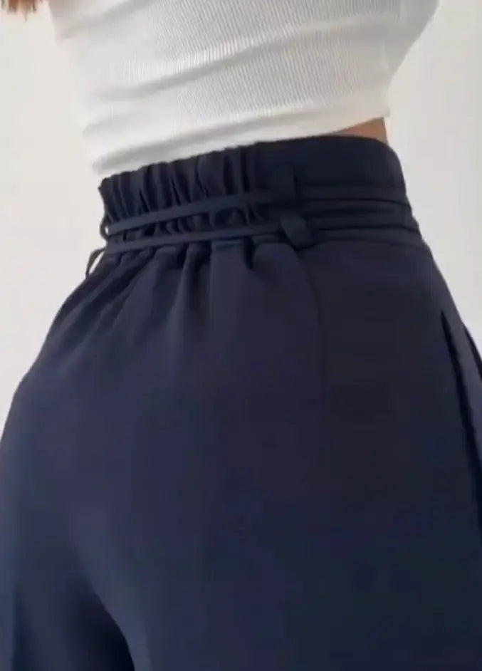 LS | Women High Waist Wide Leg Pants Lion Style