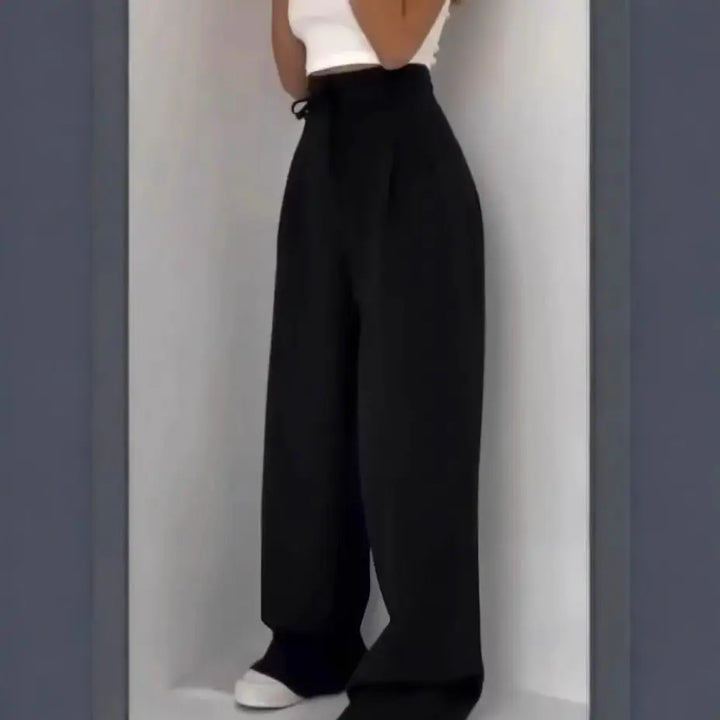 LS | Women High Waist Wide Leg Pants Lion Style