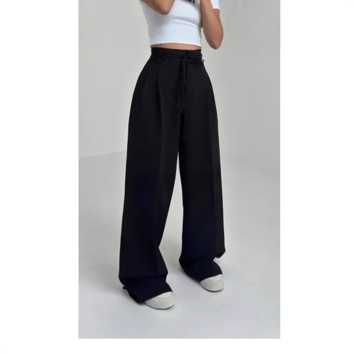 LS | Women High Waist Wide Leg Pants Lion Style