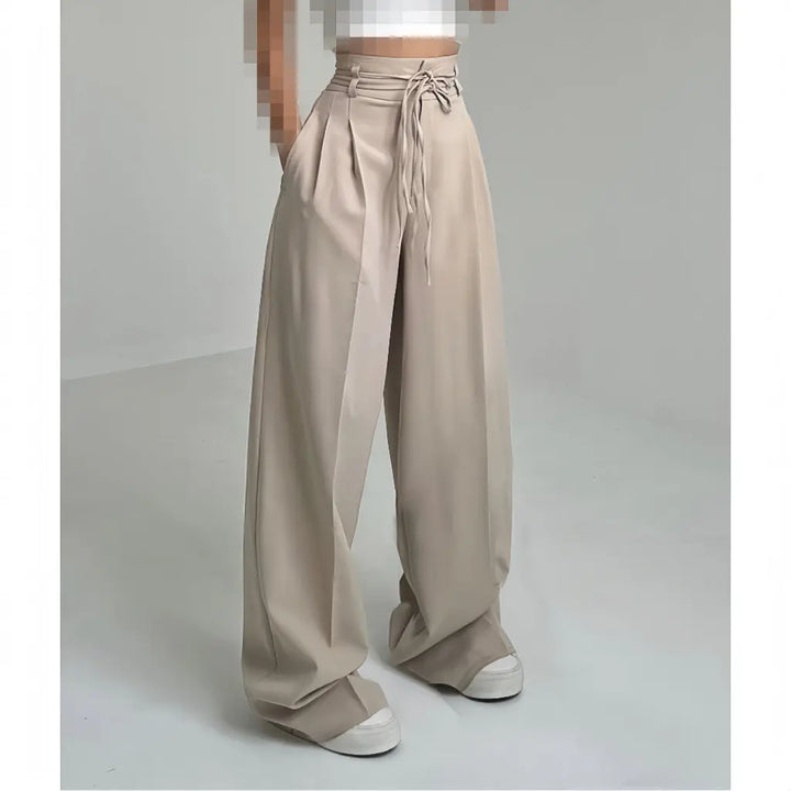 LS | Women High Waist Wide Leg Pants Lion Style