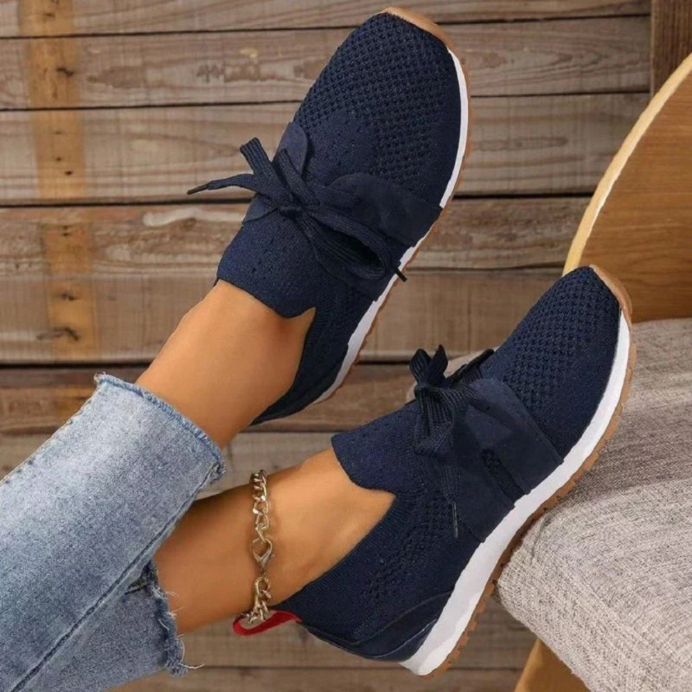 LS | Women Knit Comfort Walking Sneakers Lion Style