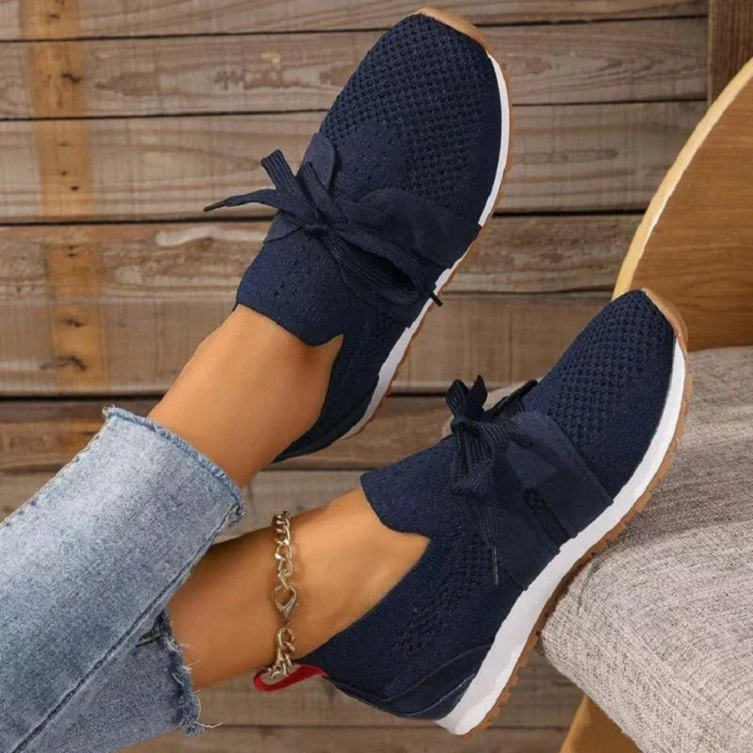 LS | Women Knit Comfort Walking Sneakers Lion Style