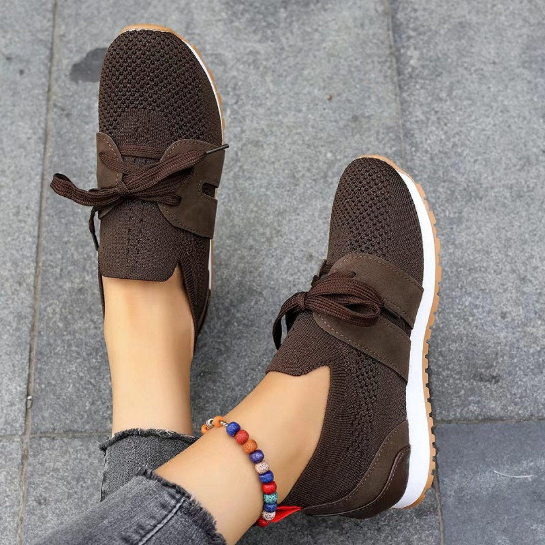 LS | Women Knit Comfort Walking Sneakers Lion Style