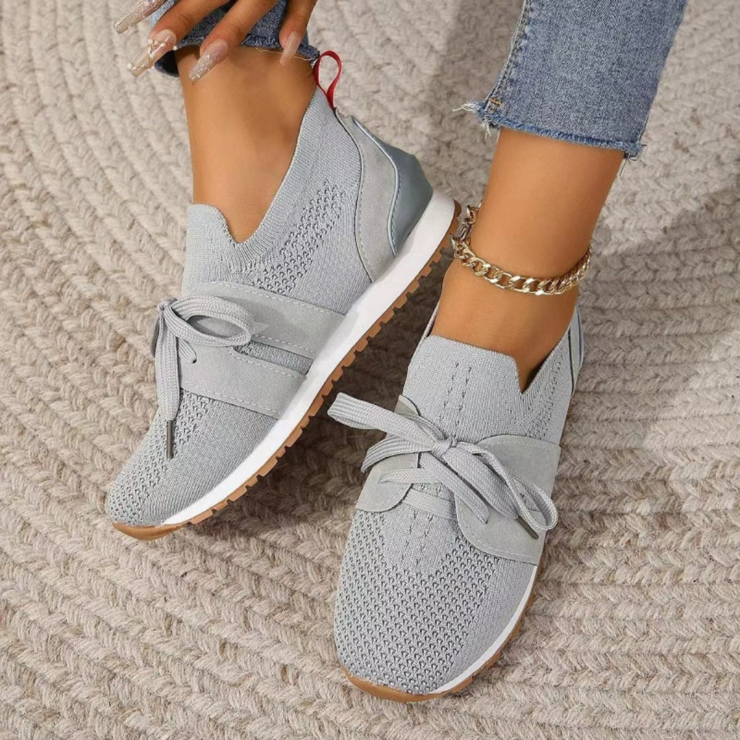 LS | Women Knit Comfort Walking Sneakers Lion Style