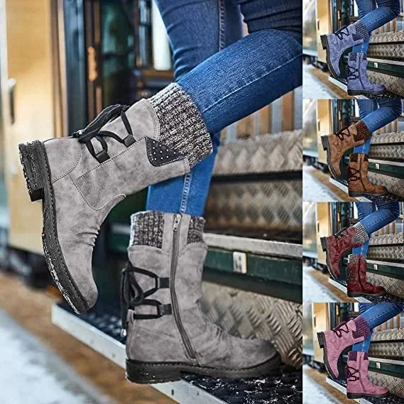 LS | Women Knit Cuff Orthopedic Boots 2