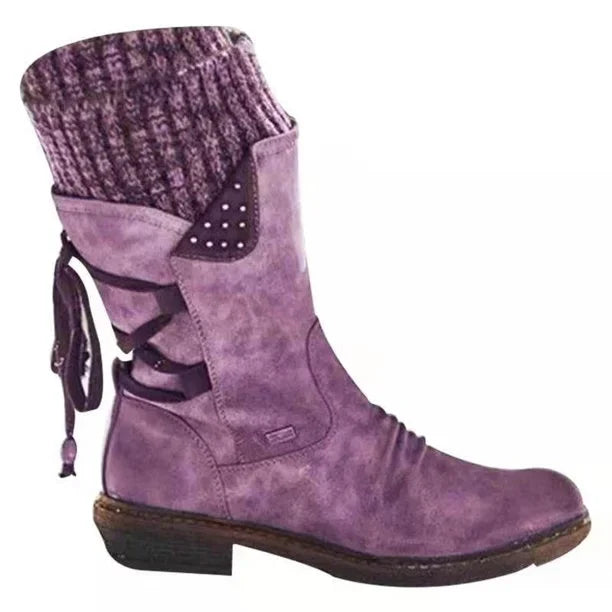 LS | Women Knit Cuff Orthopedic Boots 5