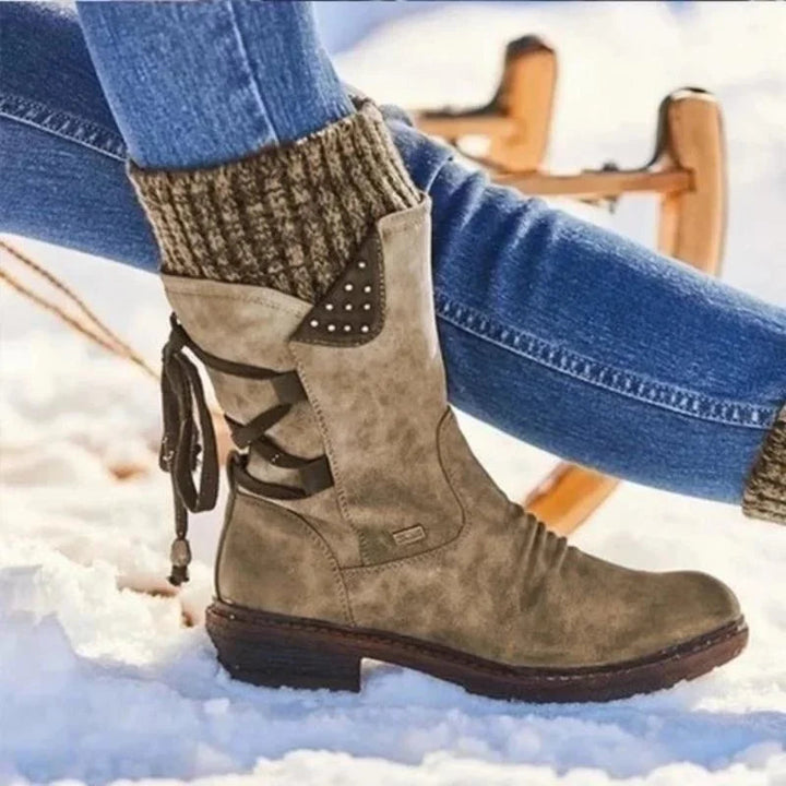 LS | Women Knit Cuff Orthopedic Boots 8