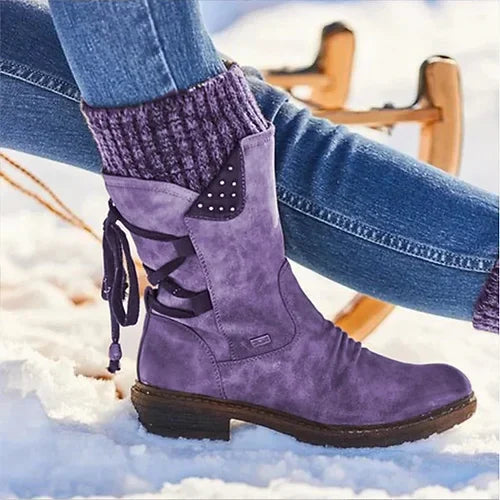 LS | Women Knit Cuff Orthopedic Boots 9