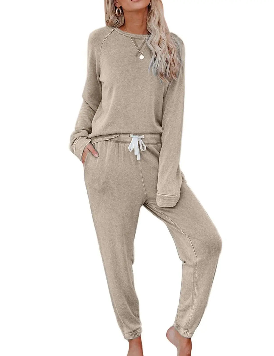 LS | Women Knit Lounge Two Piece Set Lion Style