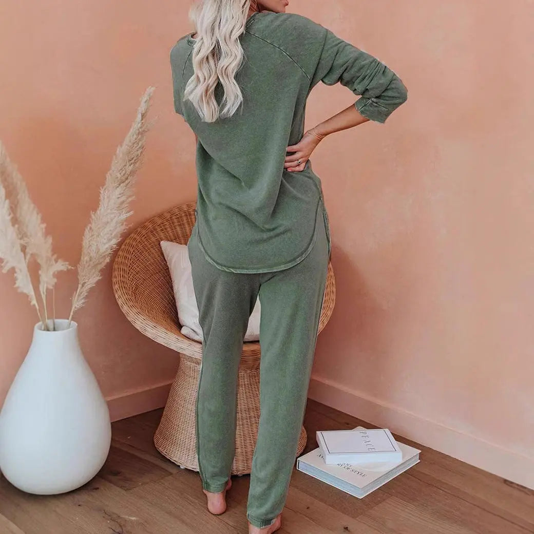 LS | Women Knit Lounge Two Piece Set Lion Style